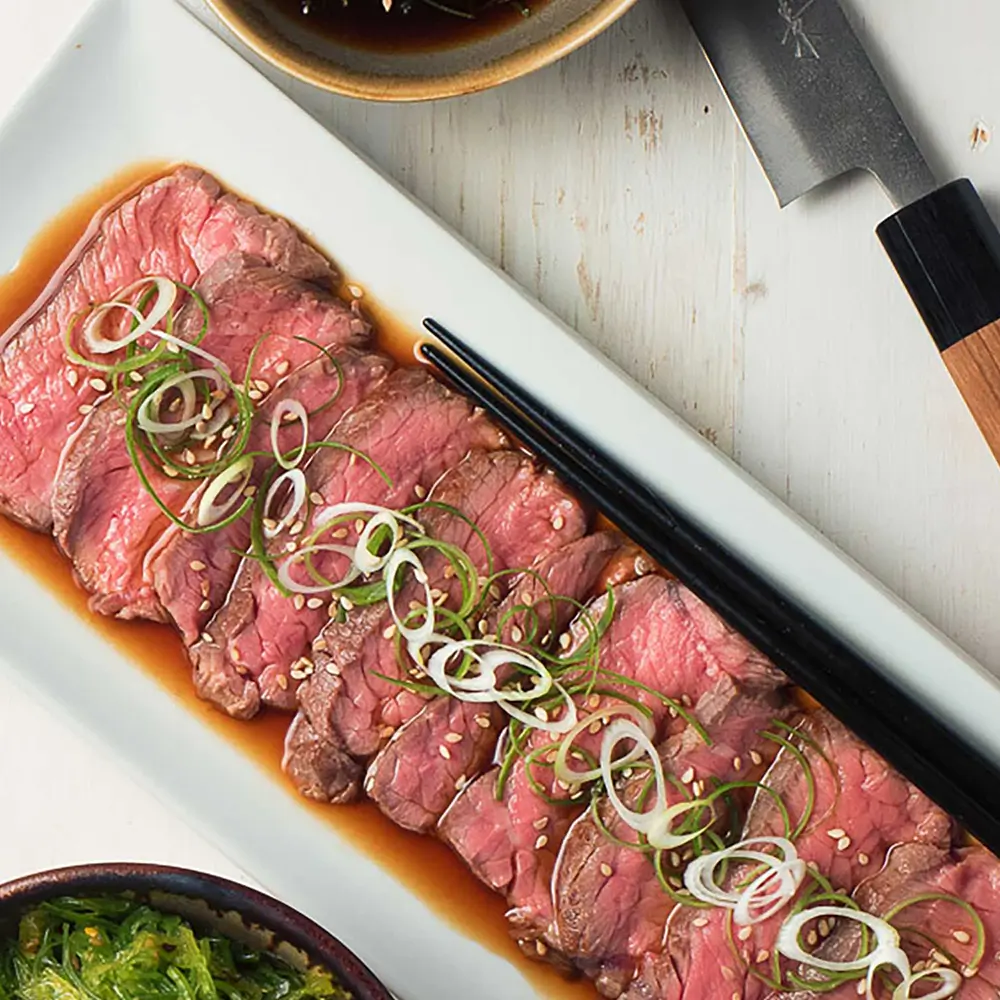 Beef Tataki at Ocean Sushi，a Japanese Restaurant in Paradise